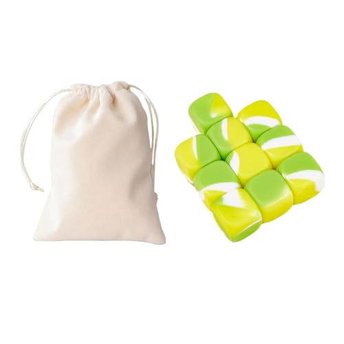 Steinspielset für Kinder, Steinkiesel-Set Bauspielzeug Hand-Auge-Koordination-Trainingsspielzeug, Steinkiesel-Set - Buntes Wurfspiel - 10x Silikonbausteine, Stapelbausteine, Lernspielzeug für , von Generisch