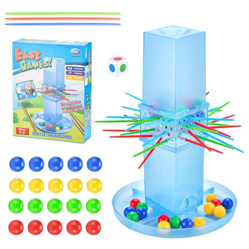 Stöcke Ziehen Spiel | Fast Fun Kerplunk Für 2 Bis 4 Spieler Spiel | Stockspiele Für Kinder Mit Perlen, Stöcken Und Spieleinheit Für Aufmerksamkeit Und Hand-Auge-Koordination Stöcke Ziehen Spiel | Fast Fun Kerplunk Für 2 Bis 4 Spieler Spiel | Stockspiele Für Kinder Mit Perlen, Stöcken Und Spieleinheit Für Aufmerksamkeit Und Hand-Auge-Koordination von Generisch