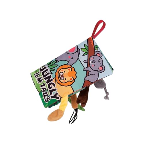 Stoffbuch | Tails Stoffbuch | Dschungel & Meerestiere Fühlbuch Mit Mehreren Texturen, Sensorisches Lernspielzeug Zur Frühförderung Für Babys Und Kinder Stoffbuch | Tails Stoffbuch | Dschungel & Meerestiere Fühlbuch Mit Mehreren Texturen, Sensorisches Lernspielzeug Zur Frühförderung Für Babys Und Kinder von Generisch