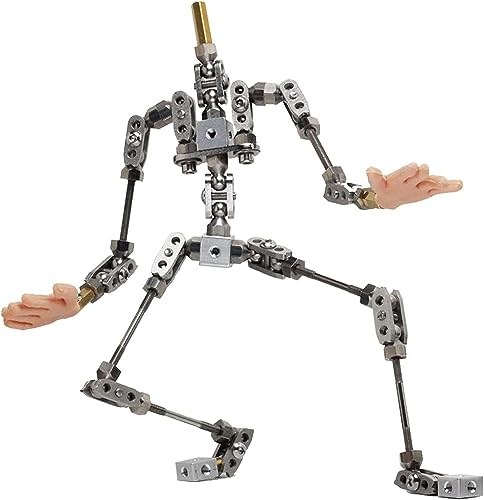 Stop-Motion Armature Kit – Metallpuppenfigur für Charakter-Design-Erstellung, bewegliches humanoides Skelett für Stop-Motion-Projekt, professionell von Generisch