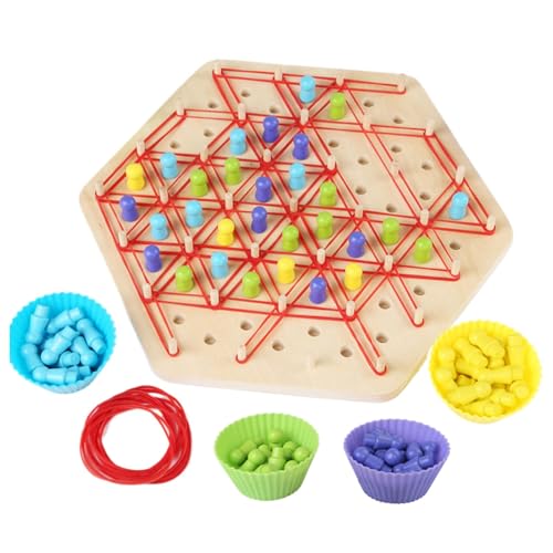 Strategy Game - Board Game | Chain Triangle Chess | Wood Triangle Strategy Brain Teaser Toy, Puzzle Game, Multi-Player Chain Triangle Chess Board Game, Brain Teaser - Strategy Games for Kids von Generisch