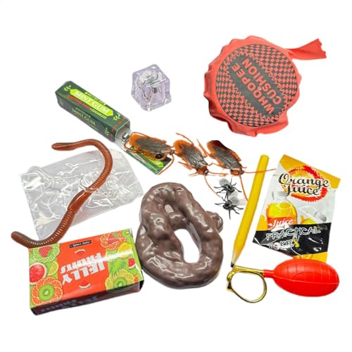 Streichbox-Set, Streiche-Paket Und Scherzspielzeug-Box-Set, Streich-Sets Für Kinder, Witzebox, Gags und praktische Scherzspielzeuge Streichsachen, Streich-Gadgets Für Kinder von Generisch