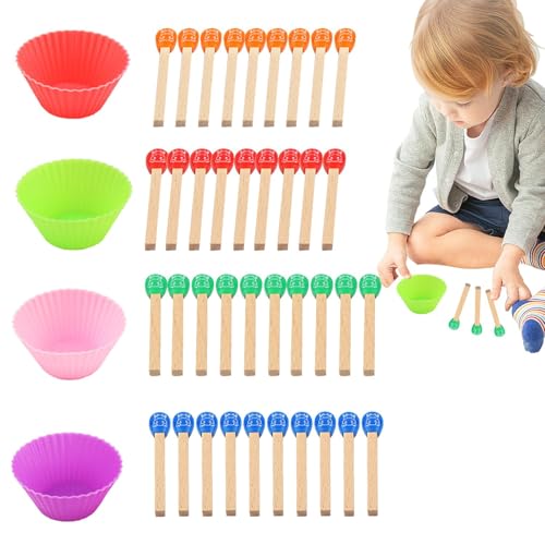 Streichholz-Puzzle, Streichholz-Puzzle-Spiel - Match-Puzzlespiele Herausforderndes Match Stick - Denksportaufgaben: Match-Puzzlespiel, Kleinkind-Lernpuzzlespielzeug für Kindergartenkinder von Generisch