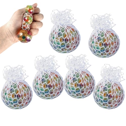 Stressbälle,Stressball für Erwachsene,Anti Stressball,6 Stück Stress Balls,Anti Stress Spielzeug für Kinder,Bunte Anti Stress Squeeze Traubenbälle Kinder Erwachsene für ADHS Angst Spannung und Stress von Generisch