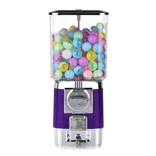 Süßigkeitenautomaten, Münzbetriebene Kaugummi-Maschine mit 200 leeren Kugeln & 100 Edelstahl-Spielsteinen, Kaugummi-Maschine für Kinder, für Spielzeugkapseln, Hüpfbälle, für Spielgeschäfte Süßigkeitenautomaten, Münzbetriebene Kaugummi-Maschine mit 200 leeren Kugeln & 100 Edelstahl-Spielsteinen, Kaugummi-Maschine für Kinder, für Spielzeugkapseln, Hüpfbälle, für Spielgeschäfte von Generisch