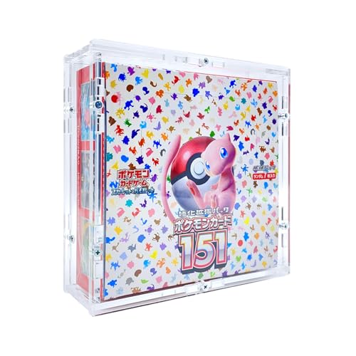 TCG Cases Selbstaufbau Acryl Case passend für Pokemon Display Booster Box japanisch Hardcover Protektor Schutzhülle Protection Selbstaufbau von TCG Cases