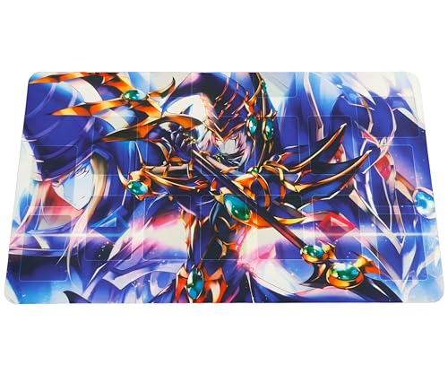 TCG Playmat (61 x 35 cm) Spielmatte für das Yu Gi Oh Kartenspiel | Dark Paladin (with Field Zones) von Generisch