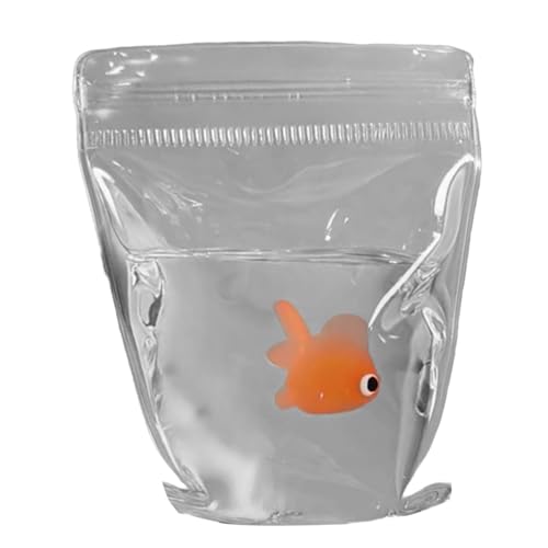 Taba Squishy Fish Fischbeutel Squeeze Pinch Toy Stress-Spielzeug Realistischer Fisch, Kreatives Gadget, Transparentes Quetschspielzeug Für Zuhause, Schule von Generisch