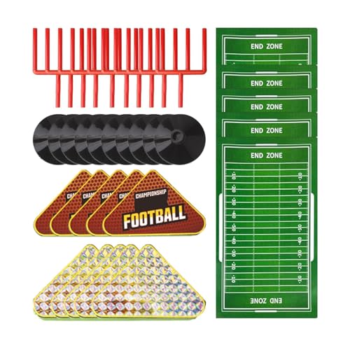 Table Football Game, Tabletop Sports Game with Goal Post & Cards, Finger Soccer Set, Interactive Activity, Fun Indoor Sports Toy, Compact and Portable for Holiday von Generisch