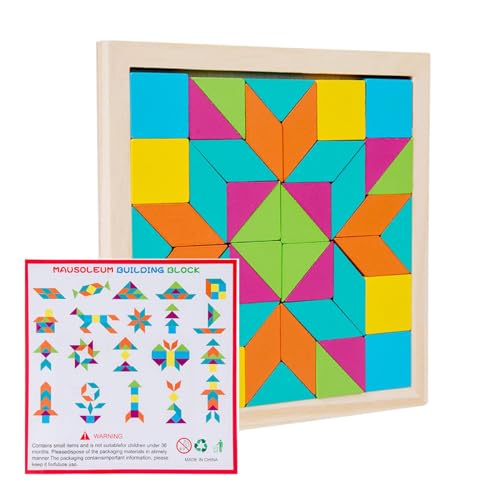 Tangram-Puzzle, Lustige Holzklötze-Puzzle-Denksportaufgaben, Frühpädagogisches Lernspielzeug für Kinder, Teenager, Mädchen, Kleinkinder für die Heimschule Tangram-Puzzle, Lustige Holzklötze-Puzzle-Denksportaufgaben, Frühpädagogisches Lernspielzeug für Kinder, Teenager, Mädchen, Kleinkinder für die Heimschule von Generisch