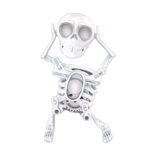 Tanzendes Skelett Spielzeug | Aufziehbare Schaukelnde 3D Gedruckte Skelett Figur Für Kinder - Halloween Spieluhr Dekoration Für Jugendliche Kinder Erwachsene Desktop Deko Tanzendes Skelett Spielzeug | Aufziehbare Schaukelnde 3D Gedruckte Skelett Figur Für Kinder - Halloween Spieluhr Dekoration Für Jugendliche Kinder Erwachsene Desktop Deko von Generisch