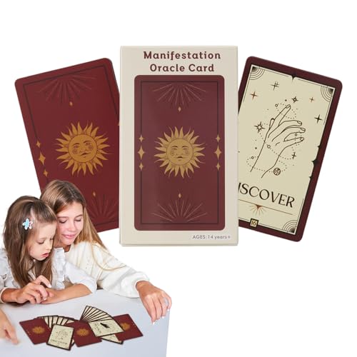 Tarot Cards for Beginners, 33-Sheet Oracle Deck, Full English Version, Portable Divination Tool, Psychological Board Game, Mystical Insight for Future & Past von Generisch