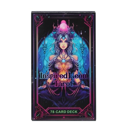 Tarotkarten - 78 Blätter Orakelkarten für Familie und Urlaub, englisches Interpretationsdeck mit mystischer Symbolik, Glücksspielwerkzeug für Party, spirituelle Praxis, 4.13x2,48 Zoll Tarotkarten - 78 Blätter Orakelkarten für Familie und Urlaub, englisches Interpretationsdeck mit mystischer Symbolik, Glücksspielwerkzeug für Party, spirituelle Praxis, 4.13x2,48 Zoll von Generisch