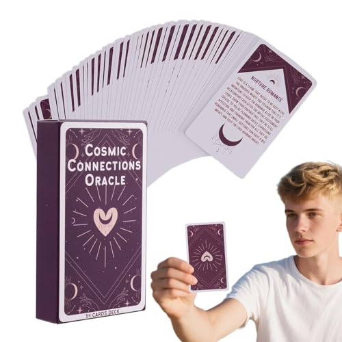 Tarotkarten - Kartenspiel Zur Wahrsagerei - Wahrsagespiel 54 Karten Tragbares Gesellschaftsspiel Für Reise Party Club Tarotkarten - Kartenspiel Zur Wahrsagerei - Wahrsagespiel 54 Karten Tragbares Gesellschaftsspiel Für Reise Party Club von Generisch