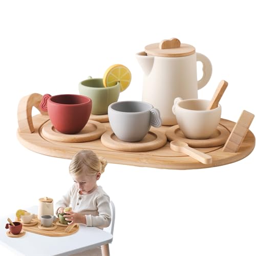 Teeparty-Set Für Kleine Mädche - Rollenspiell-Teepartty-Sett | Prinzessin Rollenspiel-Teezeit-Spielzeugset - Sicheres Und Gesundes Lernspielzeug Für Kindertags-, Weihnachts- Und Geburtstagsgeschenke Teeparty-Set Für Kleine Mädche - Rollenspiell-Teepartty-Sett | Prinzessin Rollenspiel-Teezeit-Spielzeugset - Sicheres Und Gesundes Lernspielzeug Für Kindertags-, Weihnachts- Und Geburtstagsgeschenke von Generisch