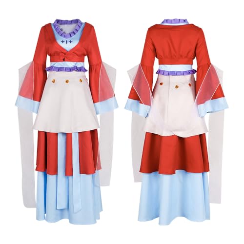 The Apothecary Diaries Maomao Cosplay Kostüm Rot Kimono Kleid Outfit Halloween Party Set von Generisch