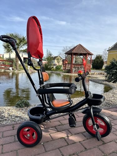 The Lightweight and compact Tricycle (75x57x95 cm) is ideal for Little Adventures with Your Child (Red) von Generisch