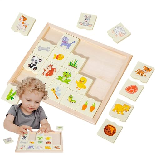 Tieranpassungsbrett, Number Puzzle Board - Lernen Sie Zahlen Kindergärtner Game Counting Rätsel | Holzspielzeug -Kleinkindspiele, Vorschulaktivitäten für Geburtstagsurlaub von Generisch