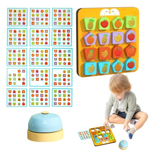 Tierkinder passendes Spielzeug,Form passendes Spielzeug - 3D-Tierfrucht-Lernpuzzle - Holzpuzzle. Früherziehungsspaß beim Lernen für Kinder von Generisch