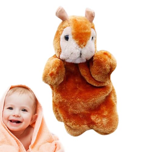 Tierpuppen für, Kinder Handpuppen | Gefüllte Plüsch Cartoon Hand Puppet Toy,Pädagogische Plüschpuppen gefüllt Plüschspielzeug für Kinder Mädchen von Generisch