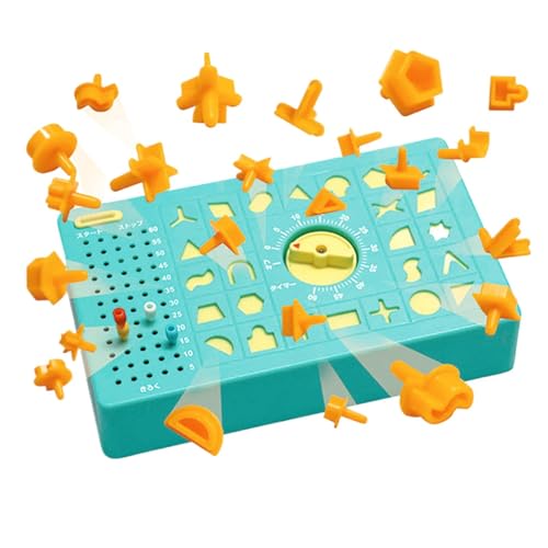 Timing-Rätselspiele, Perfektionsspielspielzeug, Formspielzeugform Spielzeug, ansprechende Timer-Herausforderung 21 × 12 × 5 cm Bildungsformerkennung Zwei-Spieler-Gameplay für Mädchen Kinder Alt von Generisch