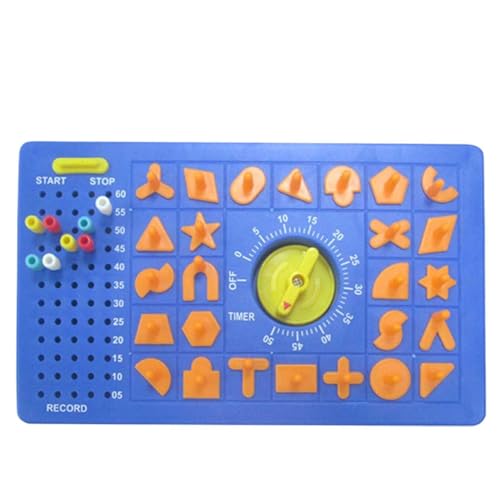 Timing-Rätselspiele, Perfektionsspielspielzeug, Formspielzeugform Spielzeug, ansprechende Timer-Herausforderung 21 × 12 × 5 cm Bildungsformerkennung Zwei-Spieler-Gameplay für Mädchen Kinder Alt von Generisch