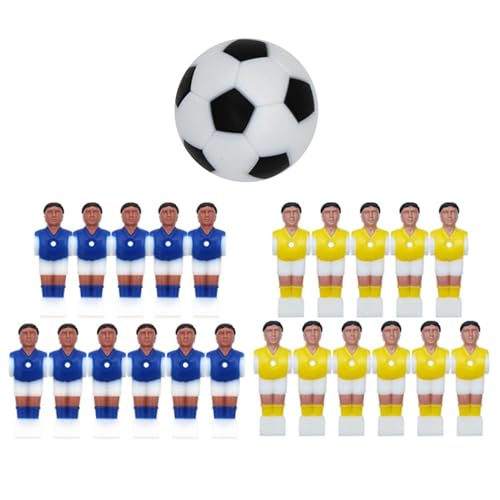 Tischfußballspieler Set, Fußballmänner Set | Harztisch -Fußball -Ersatzteil,Creative Football Men Puppenzubehör für zu Hause, Reisen, Schule von Generisch