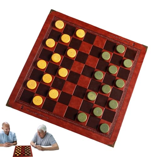 Tone Chess Sets for Adults, Stone Chess Board Game, Strategy Plaything, Checkers Set, Educational Desktop Games for Kids and Adults, 12.9x0.39x12.9 Inches von Generisch