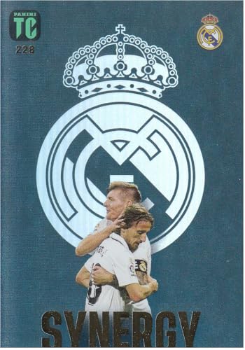 Toni Kroos/Luka Modric Real, 282 gemeinsame Spiele, erstes gemeinsames Spiel 12.08. 2014, Synergy Fußball Sammelkarte 228 Panini Top Class von Generisch