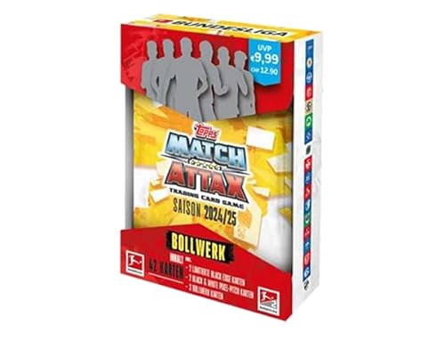 Topps Bundesliga Match Attax 2024/25 - Sammlerkarte: 1x MINI TIN Bollwerk mit 43 Karten von Generisch