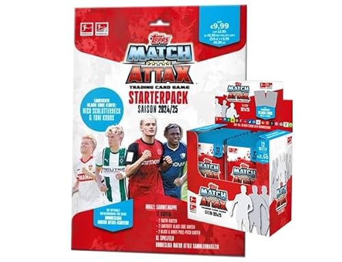 Topps Bundesliga Match Attax 2024/25 - 1x Starterpack inkl. 1x Display, 612 Stück, Sammlerkarte, Card Game, Sammelkartenspiel von Generisch