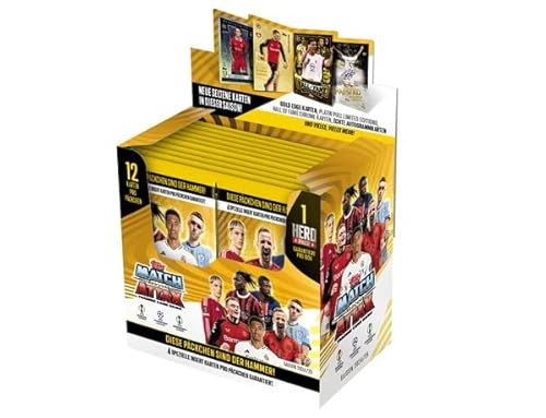 Topps Champions League Match Attax Saison 2024/25 – 1x Display je 24x Booster Sammeltüten von Generisch