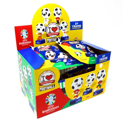 Topps I Love Football Figur - UEFA Euro 2024 Germany - EM Sammelfigur - 1 Display (16 Tüten) von Generisch