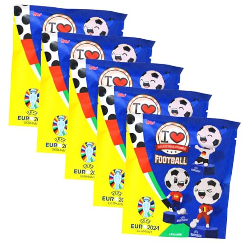 Topps I Love Football Figur - UEFA Euro 2024 Germany - EM Sammelfigur - 5 Tüten von Generisch