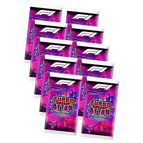 Topps Turbo Attax Karten 2023 Formula 1 - Sammelkarten - Trading Cards - 10 Booster von Generisch