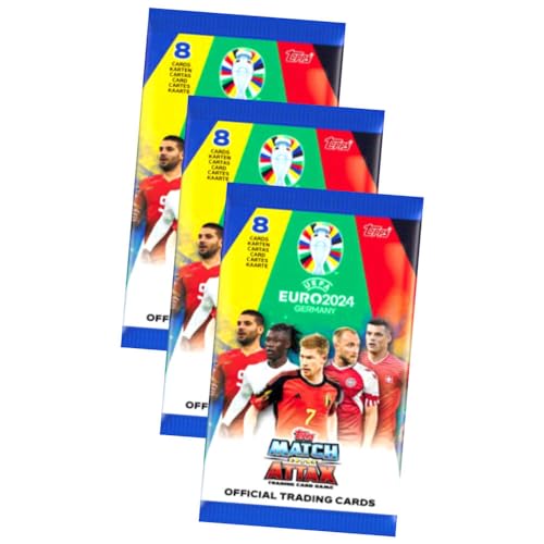 Topps UEFA Euro 2024 Trading Cards Germany Match Attax Karten - EM Sammelkarten - 3 Booster von Match Attax