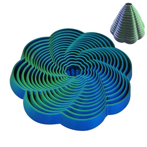 Tornado-Fidget-Spinner, 3D-gedrucktes Spiralkegel-Fidget-Spielzeug, lustiges 3D-Druck-Fidget-Twist-Spielzeug, ansprechendes Fidget-Spielzeug zum Stressabbau von Generisch