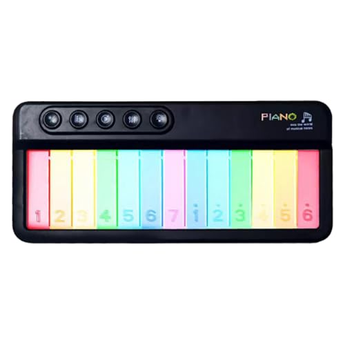 Touch Screen Electronic Keyboard, Interactive Music Toy, Portable Musical Instruments for Kids, Kids Piano Toy, Educational Piano Toy for Girls, Light-Up Piano 6.89x2.95x1.18 Inches for Children von Generisch