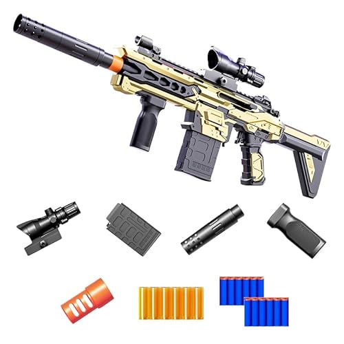 Toy Assault Rifles, Soft Bullet Guns with Accessories 8+ Children's Toys Outdoor Activity Toys (68 cm) von Generisch