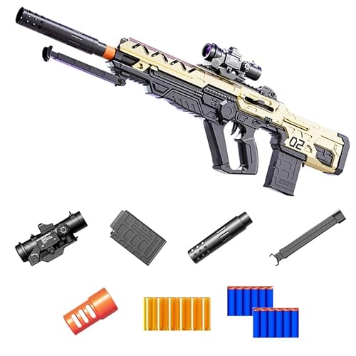 Toy Assault Rifles, Soft Bullet Guns with Accessories 8+ Children's Toys Outdoor Activity Toys (90 cm) von Generisch