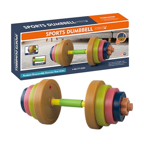 Toy Dumbbell Adjustable Fun Exercise Weights for Kids Safe Gym Equipment Body Training Toy for Boys and Girls Interactive Workout Toys for Physical Activity and Play Indoor or Outdoor Use von Generisch