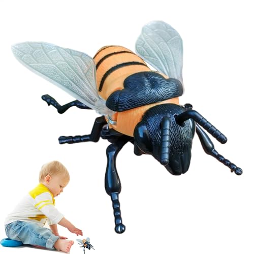 Toy For Boys Aged 3-5, Clockwork Animal Figures, Honeybee Model Toy, Educational Bee Toy, Interactive BRealistic Bee Figure Honeybee Figurines Bees Model Fake Bees Animal Figures Toy For Boys Aged 3-5 von Generisch