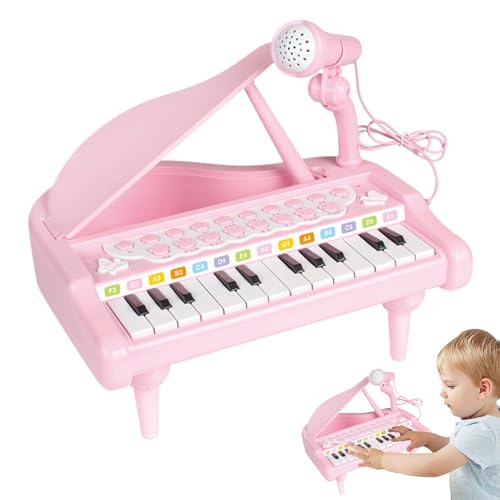 Toy Keyboard, Music Toy with Microphone, 24 Keys Music Toy, Early Development Toys, Musical Toy 24-Key Music Toy with Microphone and Fun Sounds for Boys and Girls Ages 3-6 von Generisch