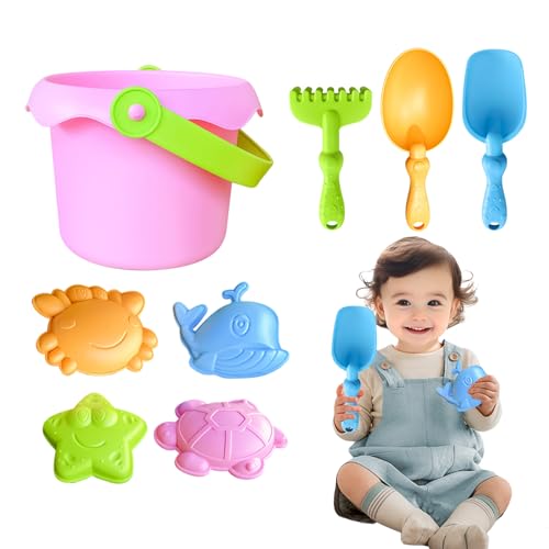 Toys For Kids - Sand & Beach Toys | Leichtes Sandspielzeug-Set für das - und Sandbox-Spiel | Schloss-Bausatz mit Formen, Eimer und Schaufeln | Lustiges Spielzeug A Toys For Kids - Sand & Beach Toys | Leichtes Sandspielzeug-Set für das - und Sandbox-Spiel | Schloss-Bausatz mit Formen, Eimer und Schaufeln | Lustiges Spielzeug A von Generisch
