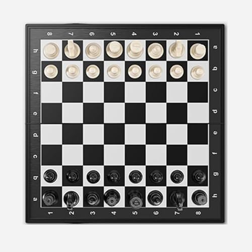 Tragbares magnetisches Schach-Set, klassisch, faltbar, 32-teilig, kompaktes Design mit Stauraum im Inneren, ideal für Familienspielabende (extra groß, 91,4 x 91,4 cm) von Generisch