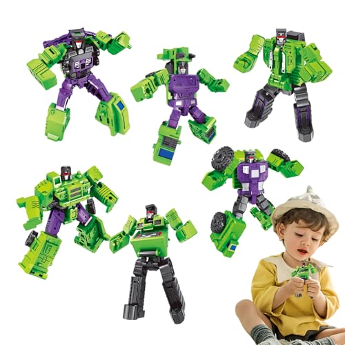 Transformation Roboter Car Toy - Magnetic Transform Engineering Car - Baufahrzeuge Spielzeug Set | 6-in-1-Roboter, ABS-Verbrauchsqualität, Leuchtende Farben, 3+, Kreatives Spiel Und Dekoration Transformation Roboter Car Toy - Magnetic Transform Engineering Car - Baufahrzeuge Spielzeug Set | 6-in-1-Roboter, ABS-Verbrauchsqualität, Leuchtende Farben, 3+, Kreatives Spiel Und Dekoration von Generisch