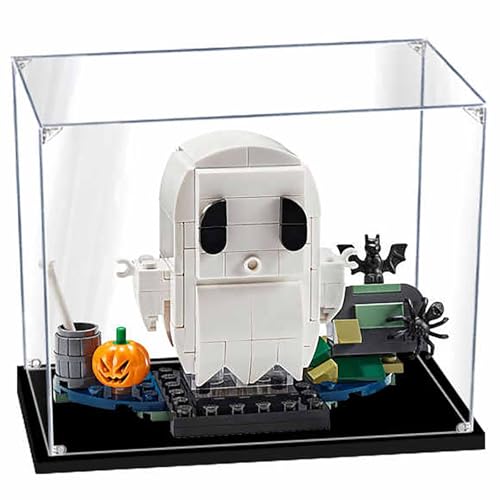 Transparente Acryl Vitrine, passend für die Staubbox der für Lego Halloween Geisterfigur mit quadratischem Kopf 40351, staubdichte, transparente Acryl Vitrine nach Maß (kein Modell) (2mm) von Generisch