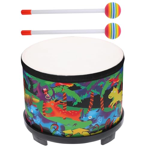 Trommel für Kinder Trommel, Percussionsinstrument, Karnevalsinstrument, 8 Zoll, Musik-Set für Kinder, buntes Holz mit 2 Schlägern Trommel für Kinder Trommel, Percussionsinstrument, Karnevalsinstrument, 8 Zoll, Musik-Set für Kinder, buntes Holz mit 2 Schlägern von Generisch