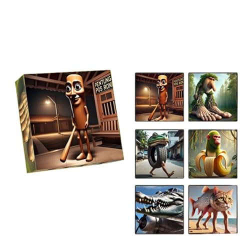 Tung Sahur Stick Man Magnetic Block Puzzle Italian Brain, Funny Tung Sahur Toy for Kids and Adults, 16 Pieces Puzzle to Piece 6 Different Patterns Tung Sahur Stick Man Magnetic Block Puzzle Italian Brain, Funny Tung Sahur Toy for Kids and Adults, 16 Pieces Puzzle to Piece 6 Different Patterns von Generisch