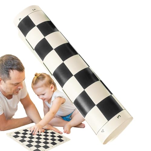 Turnier-Schachbrett, weich, rollbare Schachmatte, kompaktes faltbares Schachbrett, Reisen, Familientreffen und Partys, Schachbretter für drinnen und draußen, 34 x 34 cm Turnier-Schachbrett, weich, rollbare Schachmatte, kompaktes faltbares Schachbrett, Reisen, Familientreffen und Partys, Schachbretter für drinnen und draußen, 34 x 34 cm von Generisch